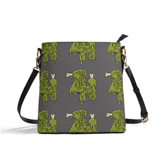 Womens PU Bucket Bag Shoulder Bag