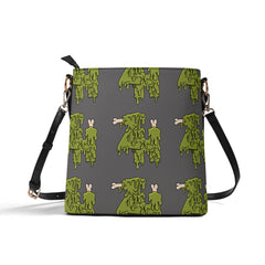 Womens PU Bucket Bag Shoulder Bag