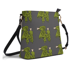 Womens PU Bucket Bag Shoulder Bag