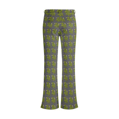 Womens Print Elegant Flare Pants