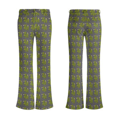 Womens Print Elegant Flare Pants