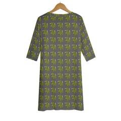 Womens Lightweight Oversize Half-Sleeve T-shirt & Midi Skirt Two-Piece Set
