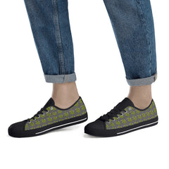 Mens Rubber Low Top Canvas Shoes