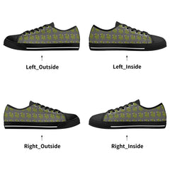 Mens Rubber Low Top Canvas Shoes