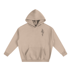 Bone Daddy Over-Sized Fleece Hoodie BLACK LOGO