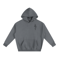 Bone Daddy Over-Sized Fleece Hoodie BLACK LOGO