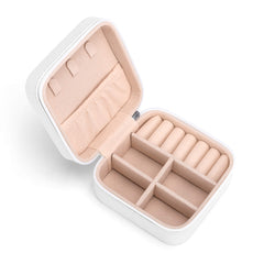 Personalized Square Jewelry Case Display Box with Zipper