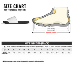 Kids PVC Black and White House Slides Sandals Bathroom Slippers