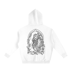 Bone Daddy Over-Sized Fleece Hoodie BLACK LOGO