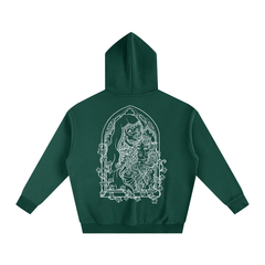 Bone Daddy Over-Sized Fleece Hoodie WHITE LOGO