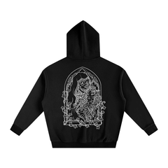 Bone Daddy Over-Sized Fleece Hoodie WHITE LOGO