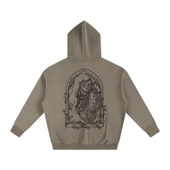 Bone Daddy Over-Sized Fleece Hoodie BLACK LOGO