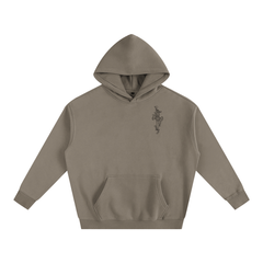 Bone Daddy Over-Sized Fleece Hoodie BLACK LOGO