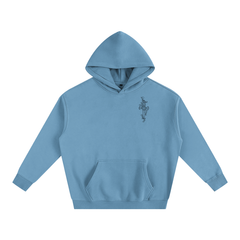 Bone Daddy Over-Sized Fleece Hoodie BLACK LOGO