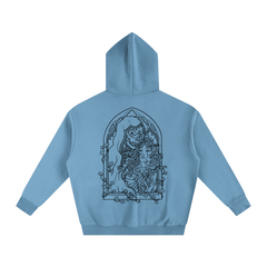 Bone Daddy Over-Sized Fleece Hoodie BLACK LOGO