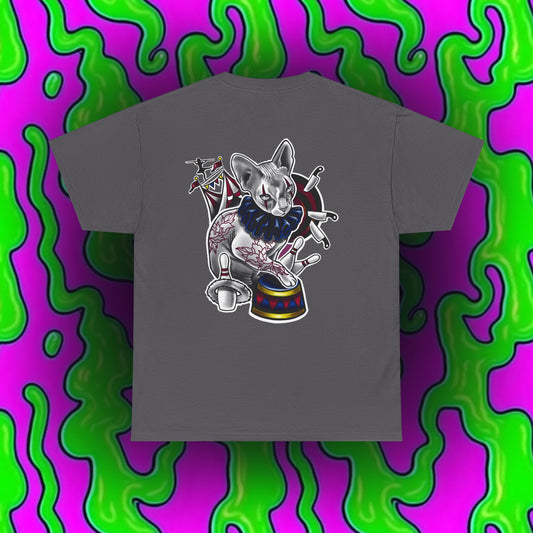 Circus Kitty - By Jade Zombie - Gildan 5000 Cotton Tee