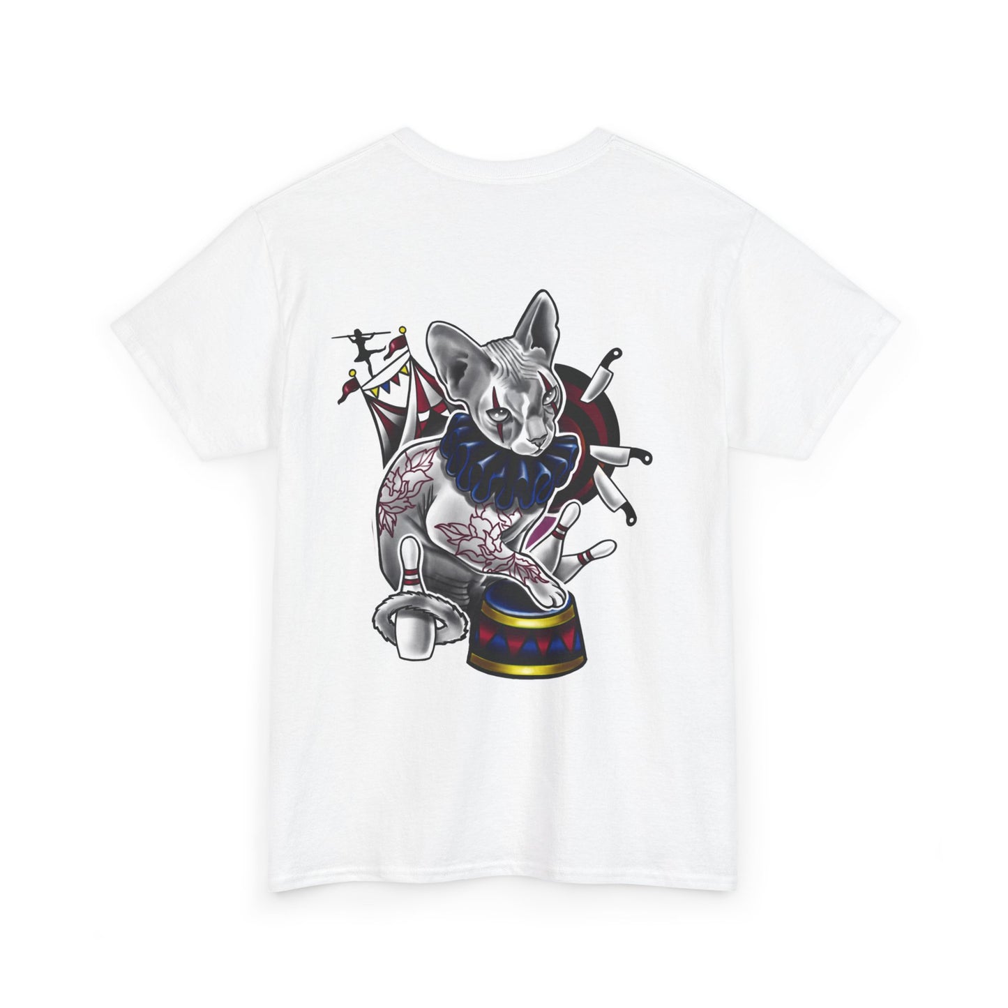 Circus Kitty - By Jade Zombie - Gildan 5000 Cotton Tee