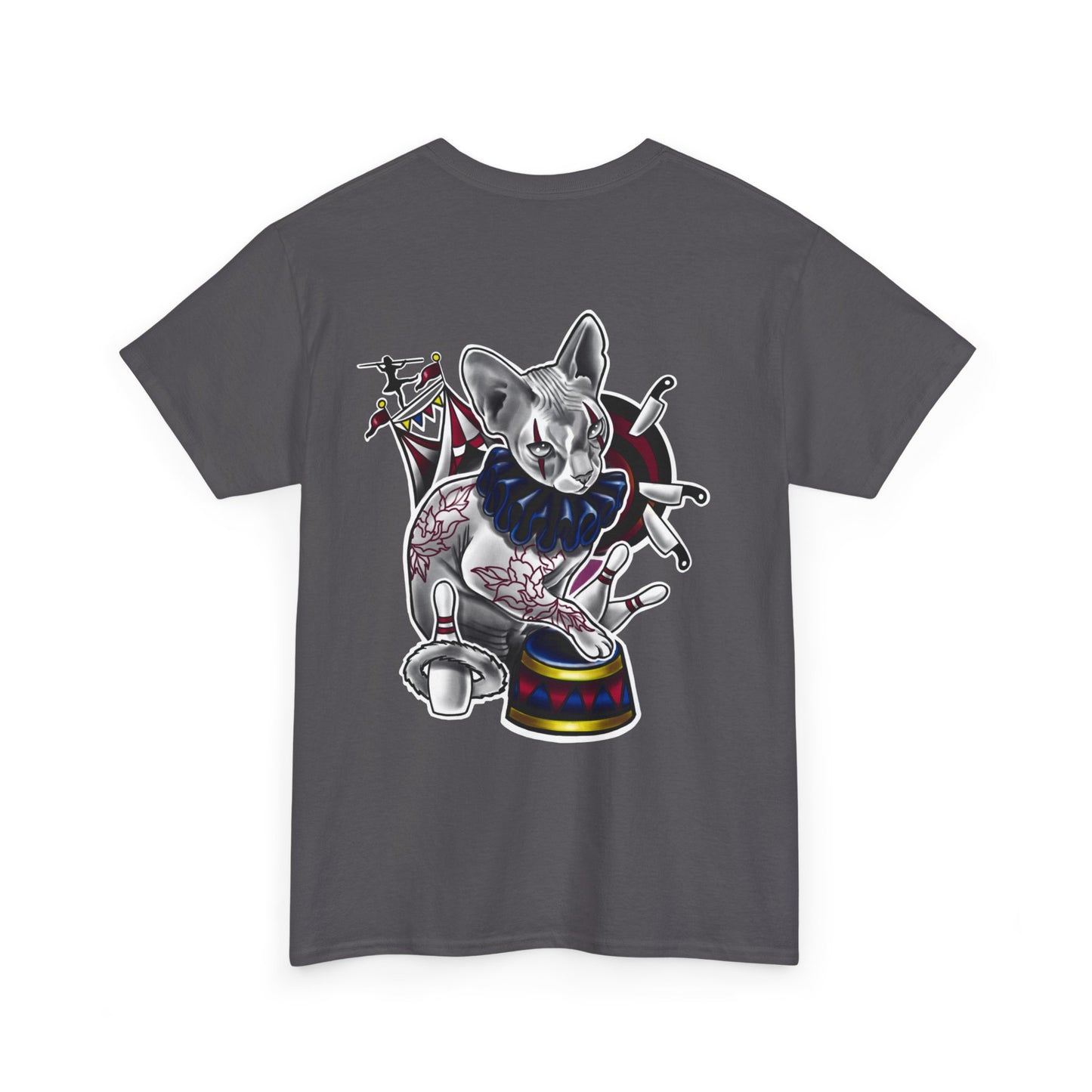 Circus Kitty - By Jade Zombie - Gildan 5000 Cotton Tee