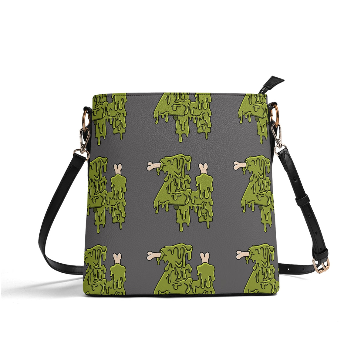 Womens PU Bucket Bag Shoulder Bag