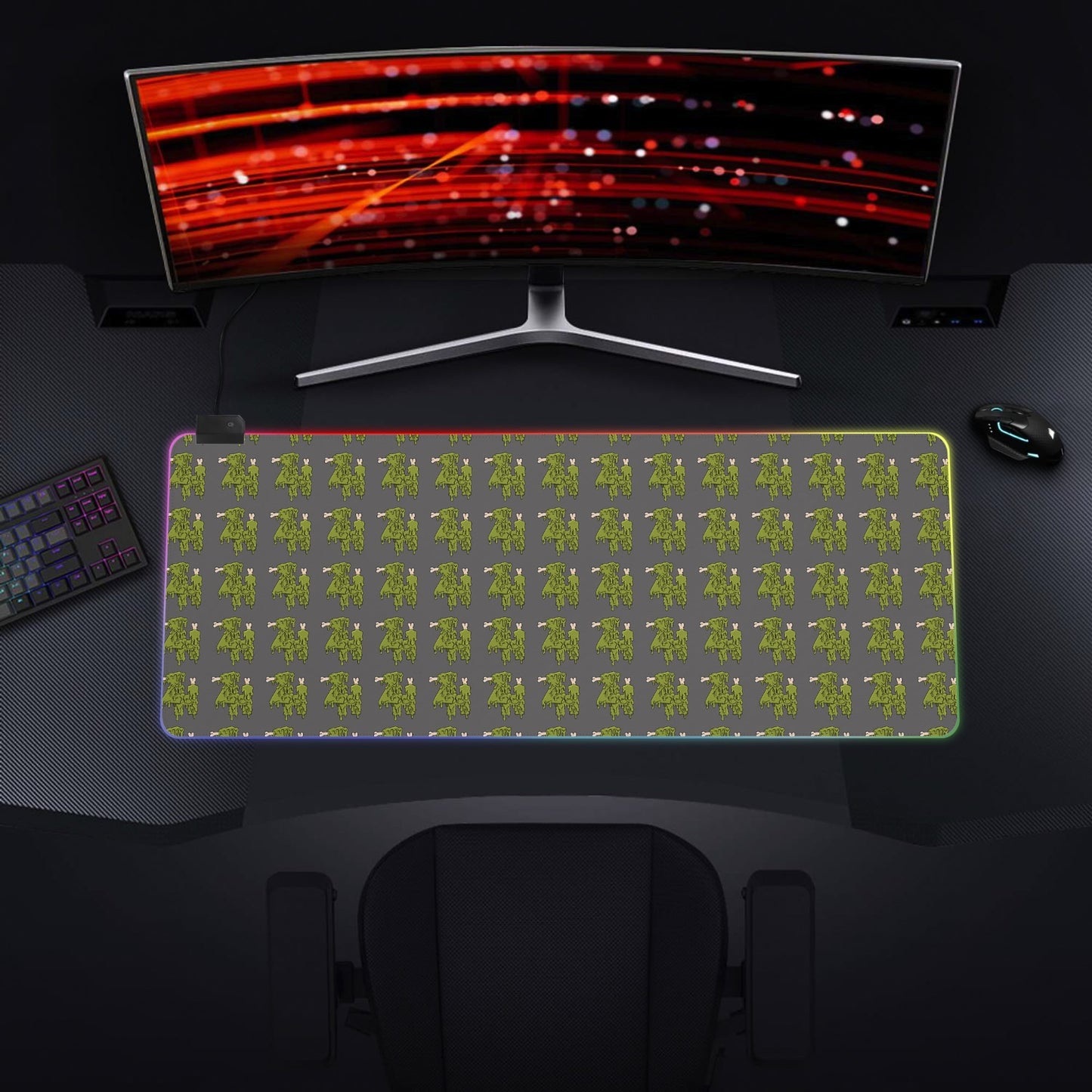 Rubber RGB Desk Mat