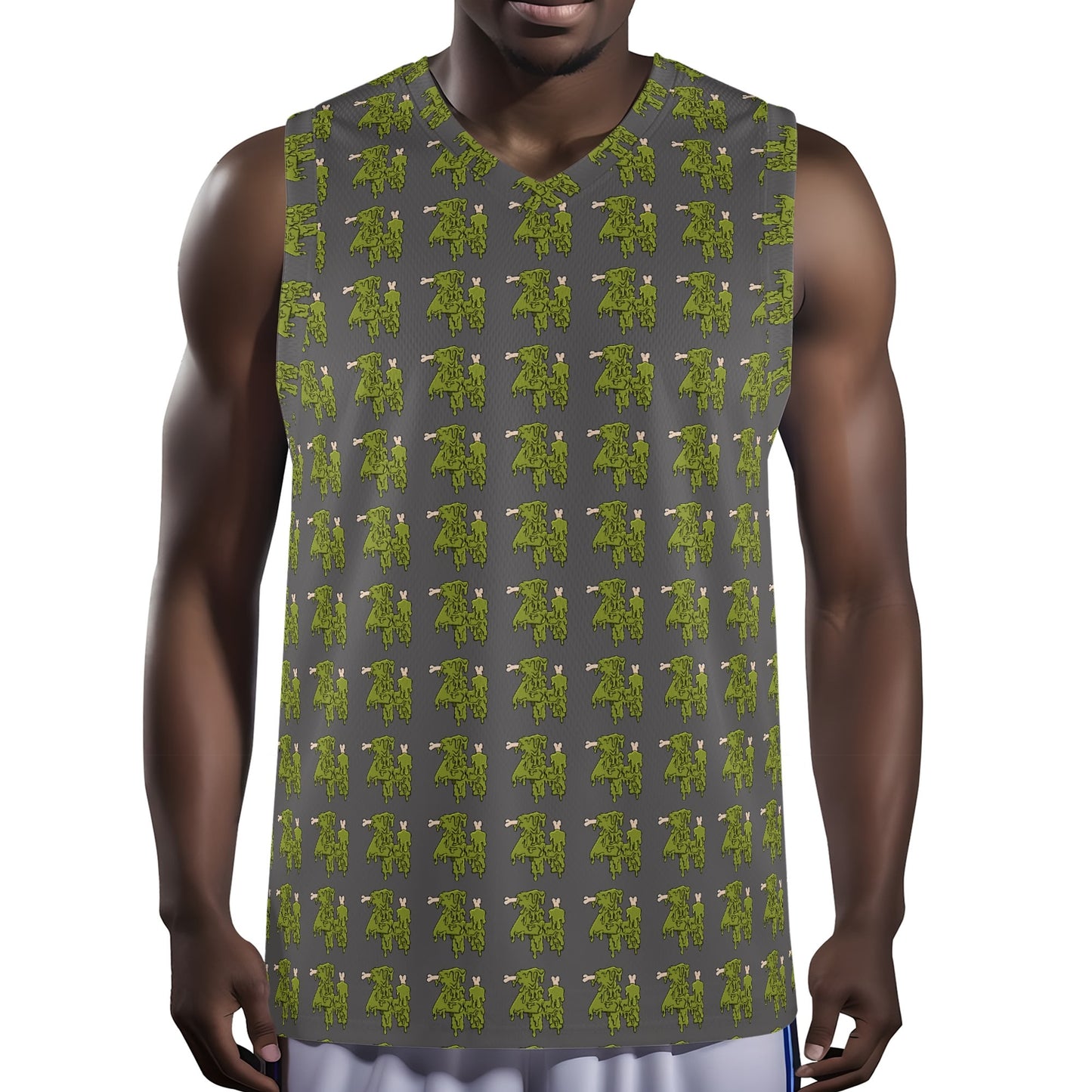 Mens All Over Print Basketball Jersey Tank Top