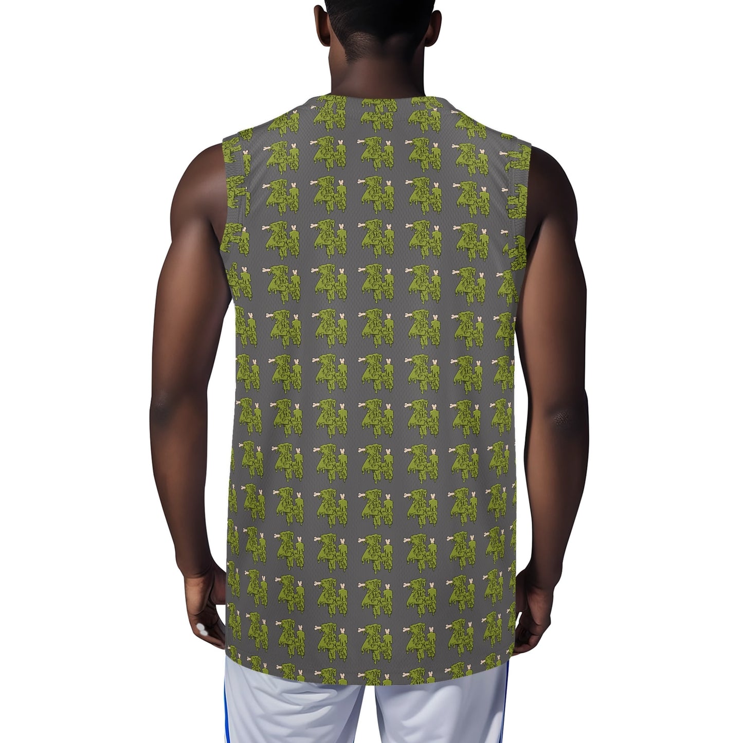 Mens All Over Print Basketball Jersey Tank Top