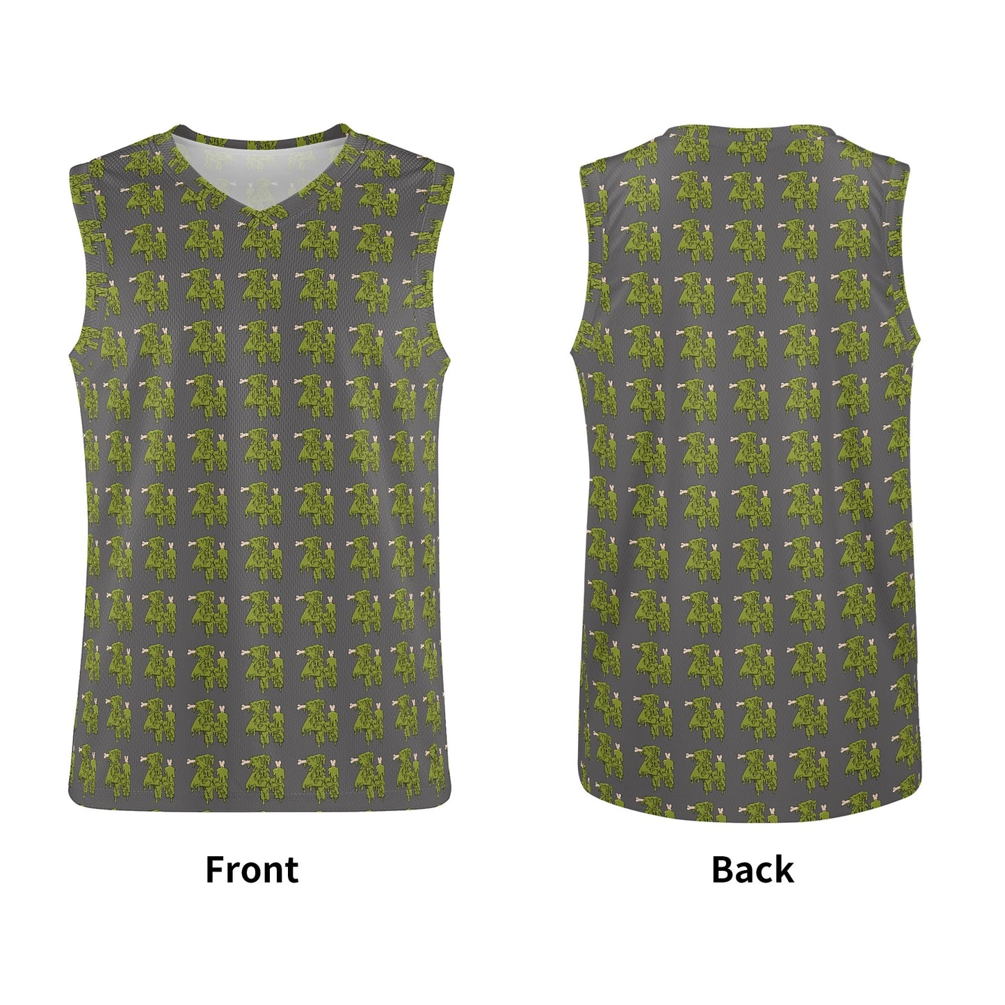 Mens All Over Print Basketball Jersey Tank Top