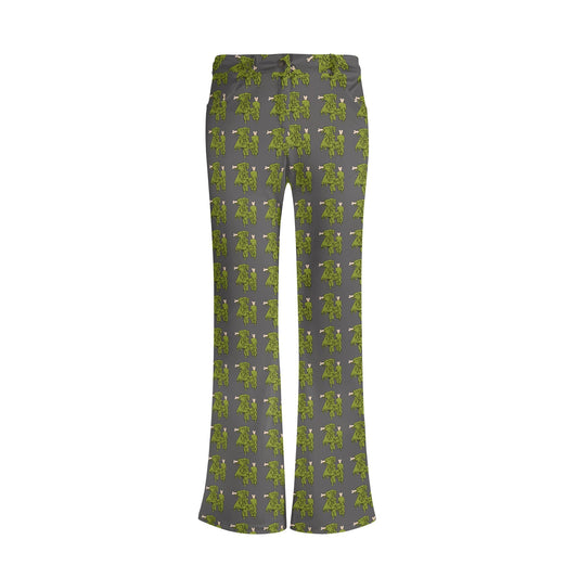 Womens Print Elegant Flare Pants