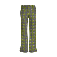 Womens Print Elegant Flare Pants