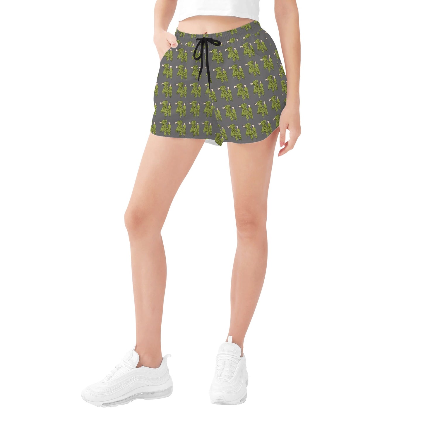 Womens All Over Print Casual Beach Shorts