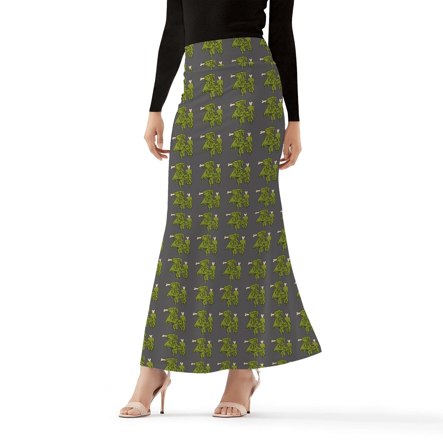 Womens Wrap Fishtail Long Skirt