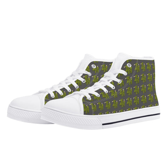 Rubber High Top Canvas Shoes