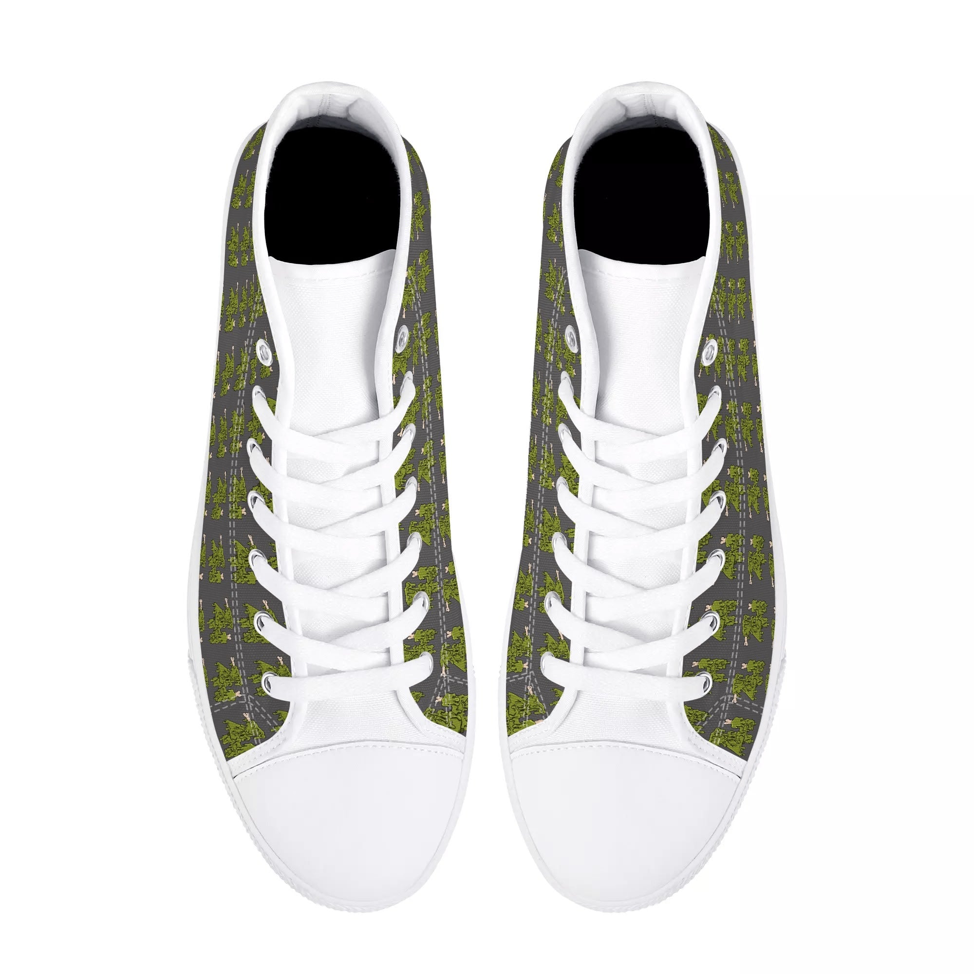 Rubber High Top Canvas Shoes