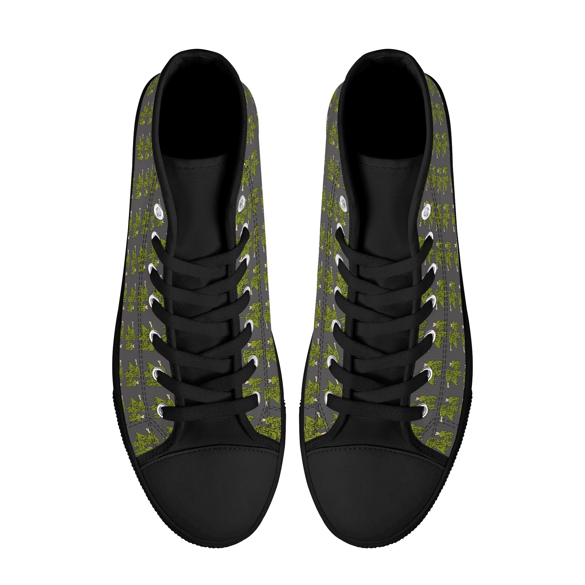 Rubber High Top Canvas Shoes