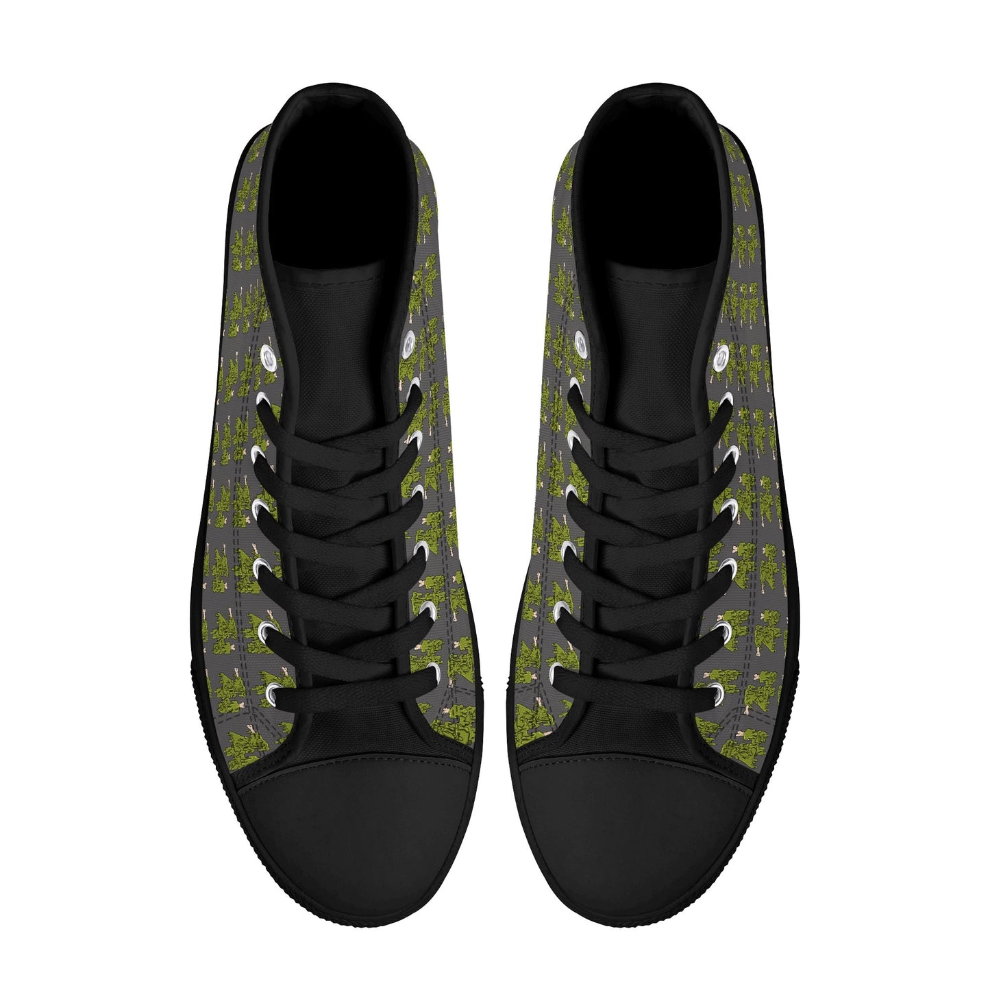 Rubber High Top Canvas Shoes