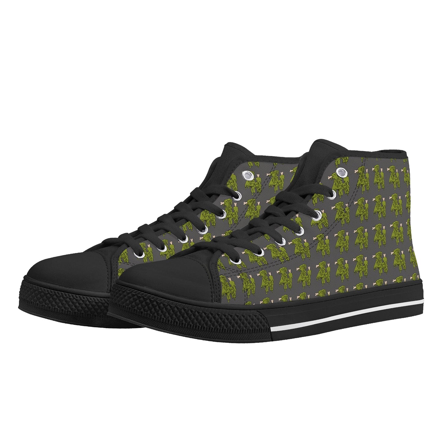 Rubber High Top Canvas Shoes