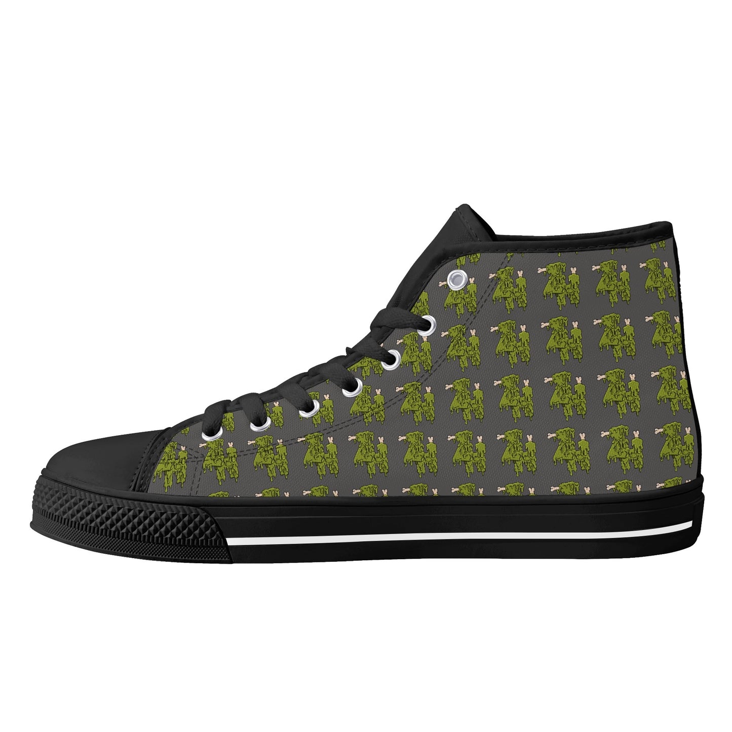 Rubber High Top Canvas Shoes