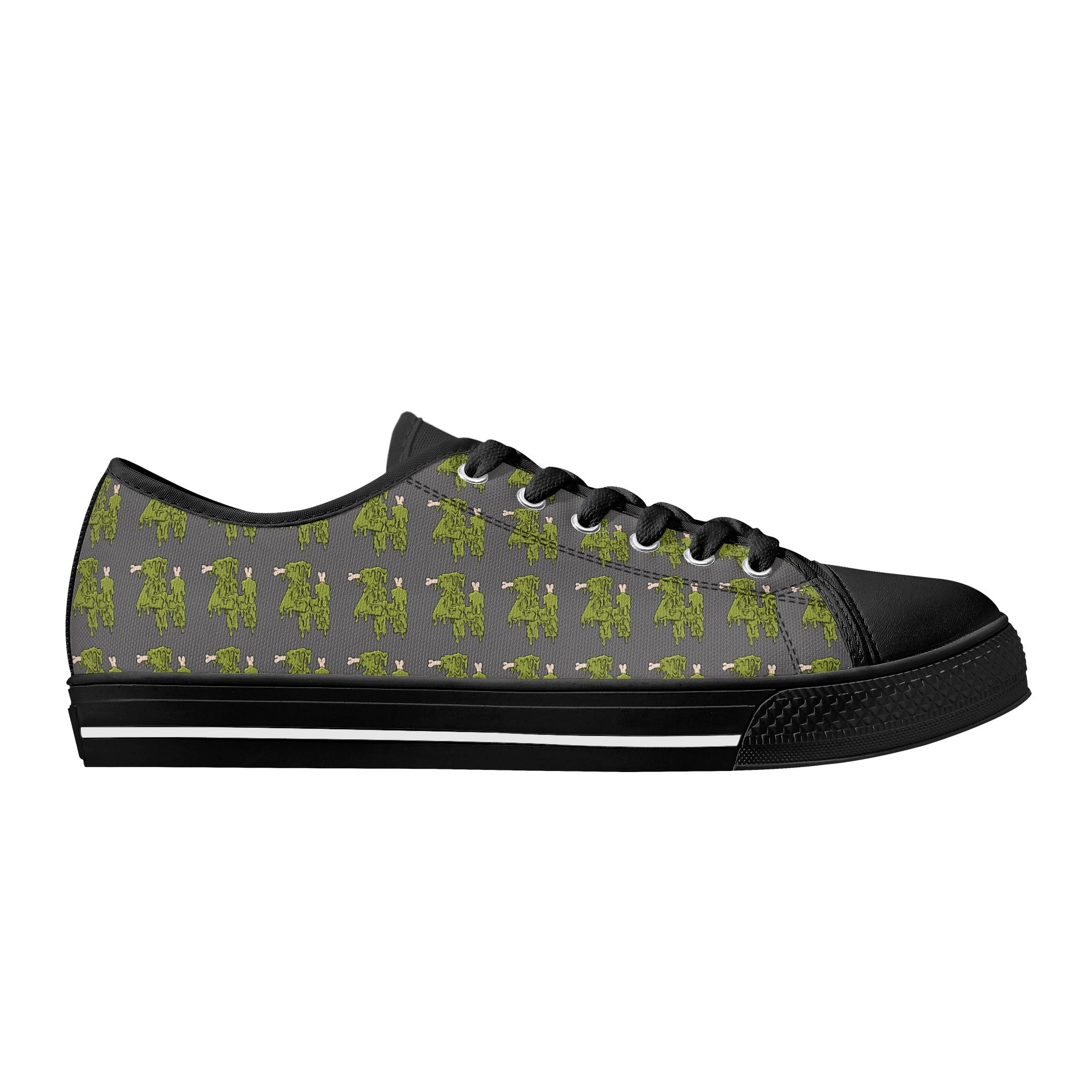 Mens Rubber Low Top Canvas Shoes