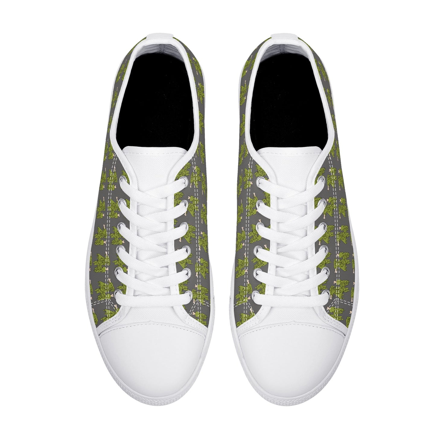 Mens Rubber Low Top Canvas Shoes