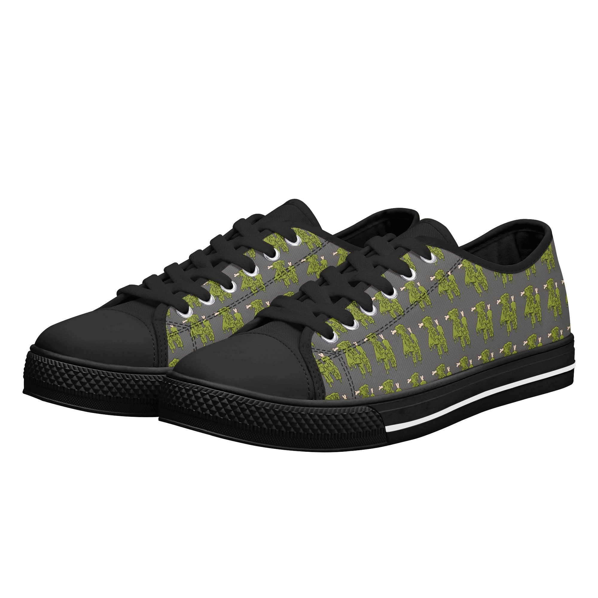 Mens Rubber Low Top Canvas Shoes