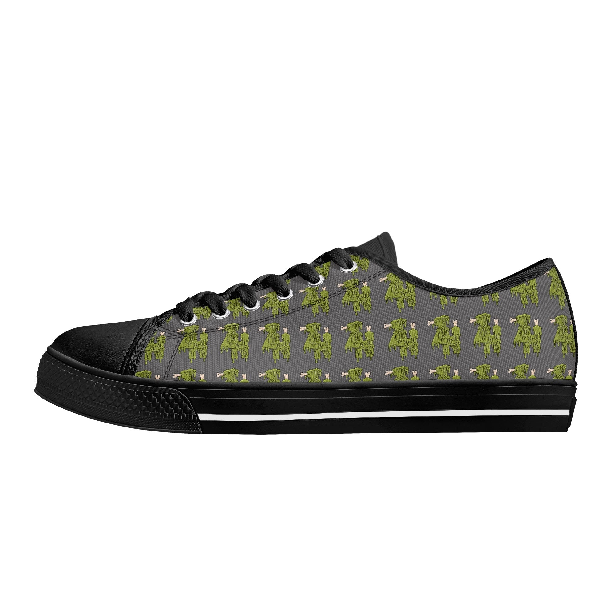 Mens Rubber Low Top Canvas Shoes