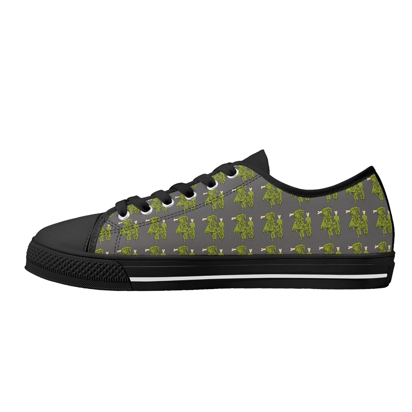 Mens Rubber Low Top Canvas Shoes