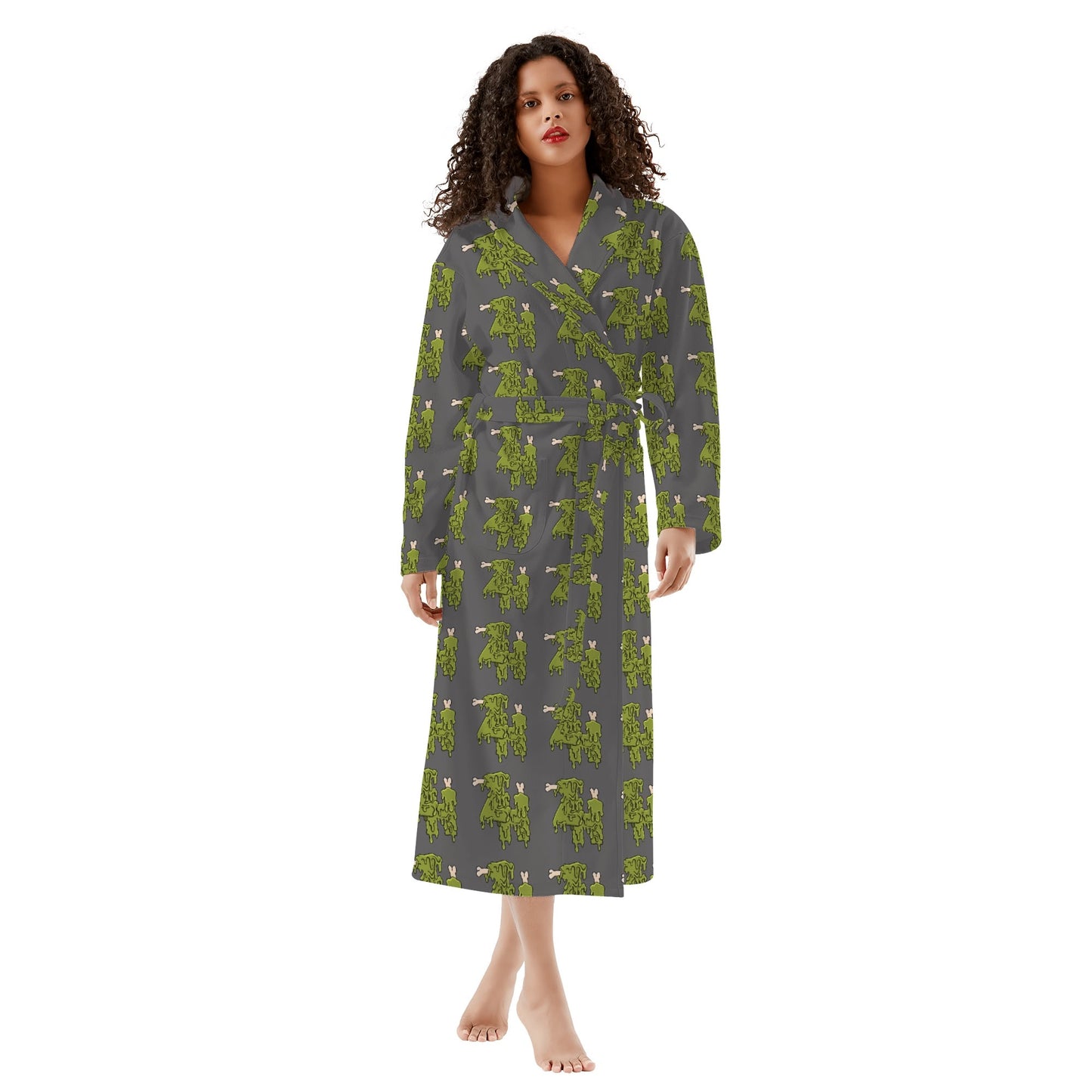 Womens New Style Long Bathrobe