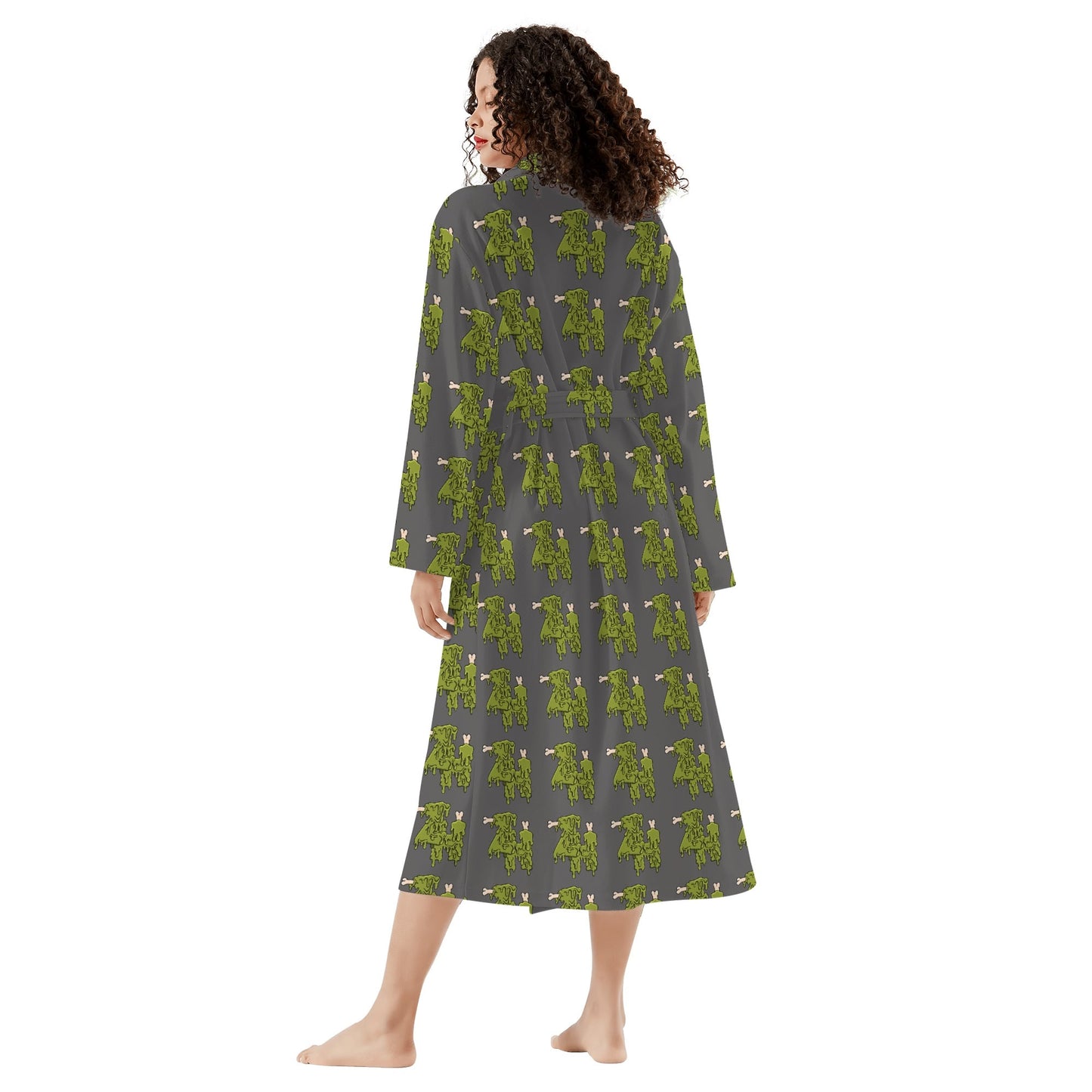 Womens New Style Long Bathrobe