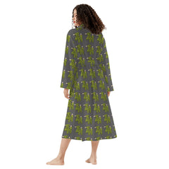 Womens New Style Long Bathrobe