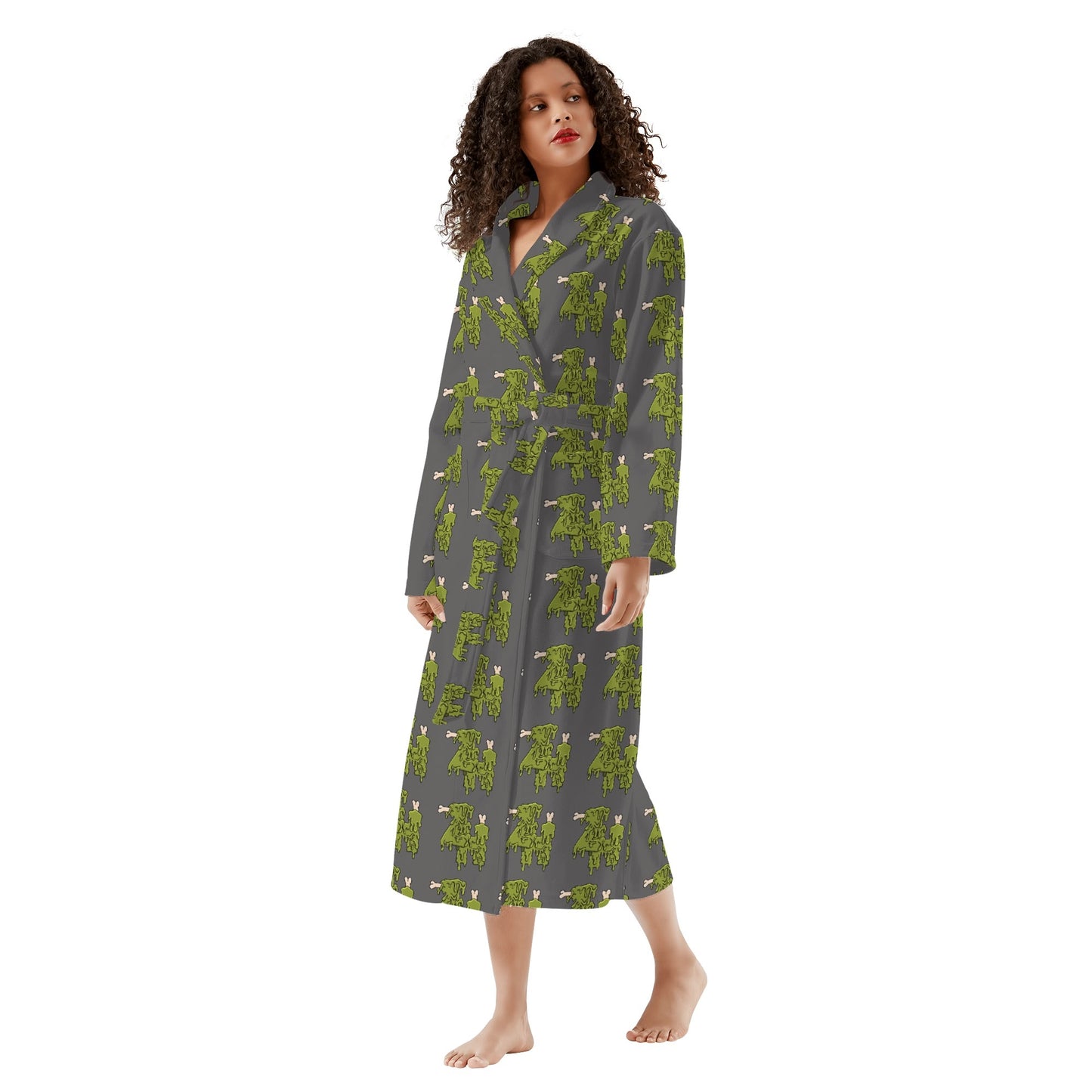 Womens New Style Long Bathrobe