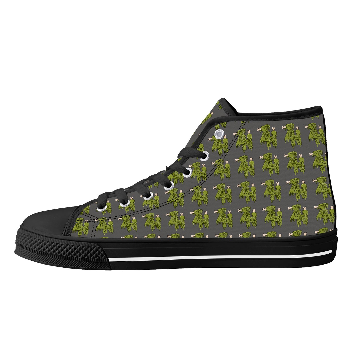 Mens High Top Canvas Shoes - Customized Tongue