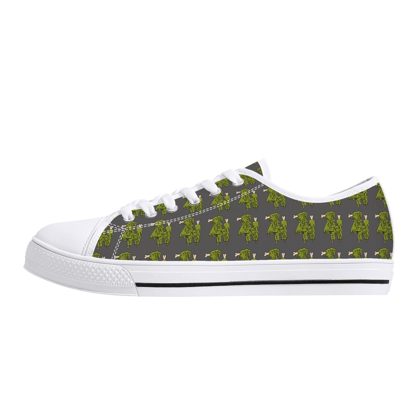 Mens Low Top Canvas Shoes - Customized Tongue