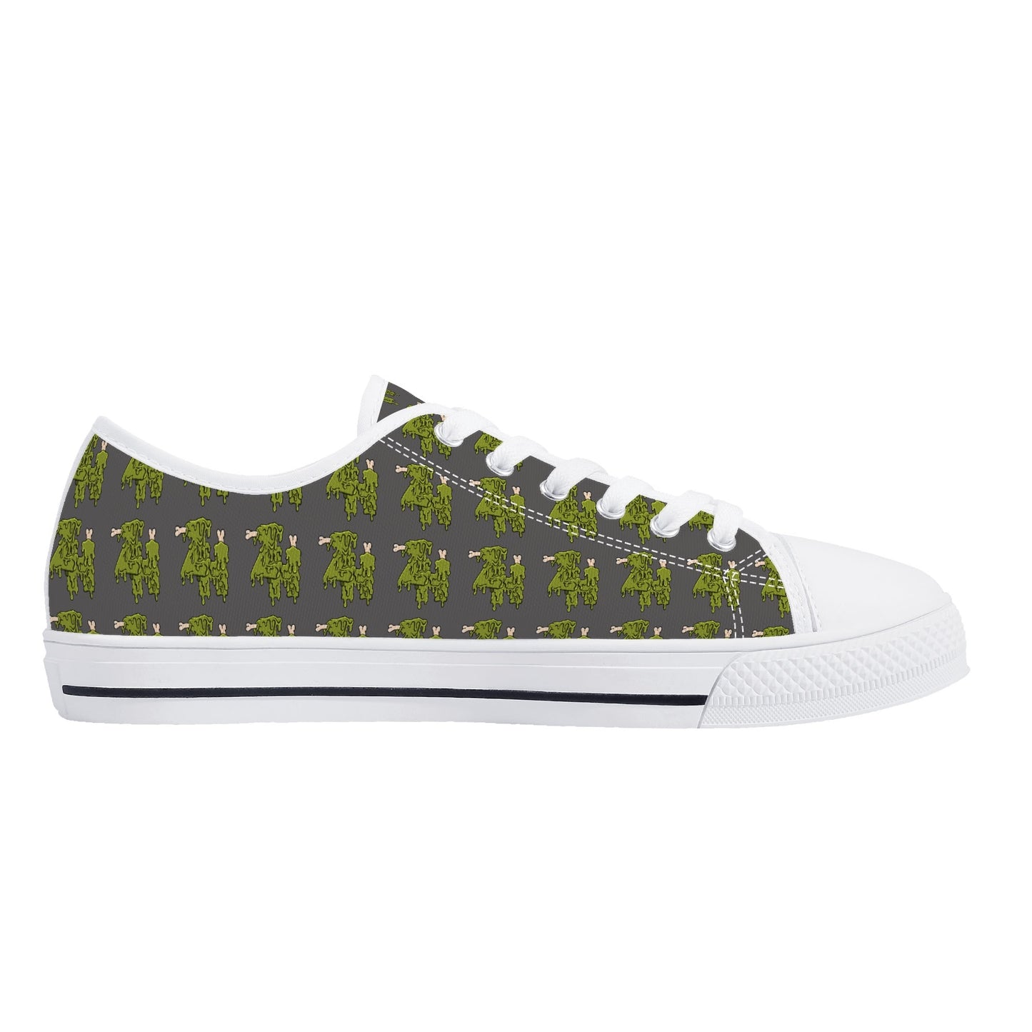 Mens Low Top Canvas Shoes - Customized Tongue