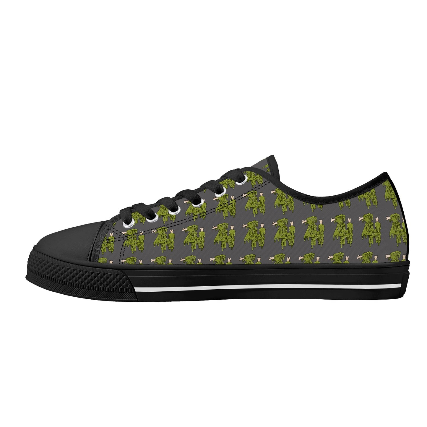 Mens Low Top Canvas Shoes - Customized Tongue